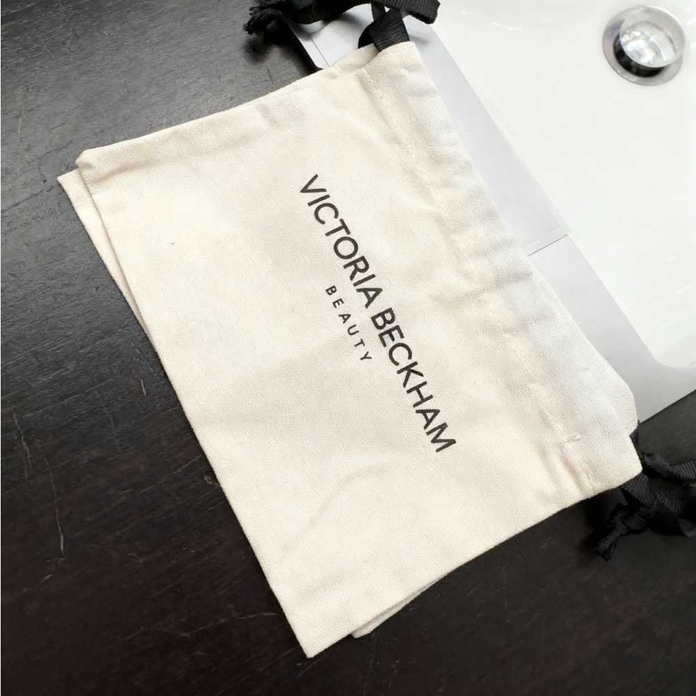 Victoria Beckham Beauty Canvas Drawstring Pouch Makeup Storage Bag
